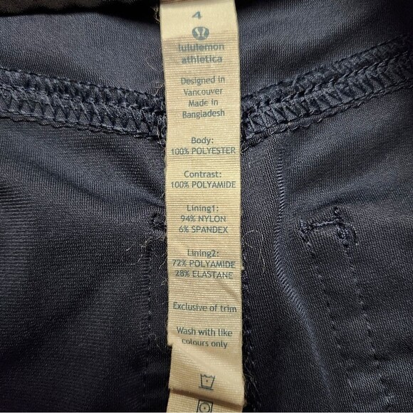 Lululemon Athletica Commuter Travel Chino Zipper Pants Pockets Indigo Womens Sz4 - Picture 2 of 16